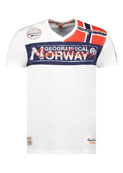 Geographical Norway Koszulka &quot;Jidney&quot; w kolorze białym ze sklepu Limango Polska w kategorii T-shirty męskie - zdjęcie 171195468