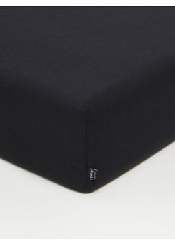 Sinsay - Prześcieradło bawełniane z gumką - czarny ze sklepu Sinsay w kategorii Prześcieradła - zdjęcie 171196189
