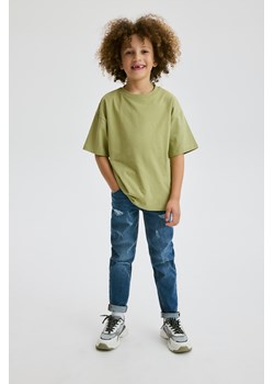 Reserved - Jeansy slim z dziurami - niebieski ze sklepu Reserved w kategorii Spodnie chłopięce - zdjęcie 171196338