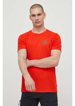 Fjallraven t-shirt 1960 Logo T-shirt męski kolor pomarańczowy z nadrukiem F87313 ze sklepu ANSWEAR.com w kategorii T-shirty męskie - zdjęcie 171197415