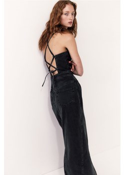 H & M - Dżinsowa sukienka z odkrytymi plecami - Czarny ze sklepu H&M w kategorii Sukienki - zdjęcie 171197778