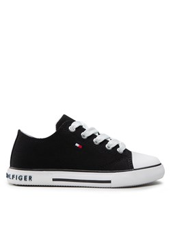 Trampki Tommy Hilfiger Low Cut Lace-Up Sneaker T3X4-32207-0890 M Black 999 ze sklepu eobuwie.pl w kategorii Trampki dziecięce - zdjęcie 171203257