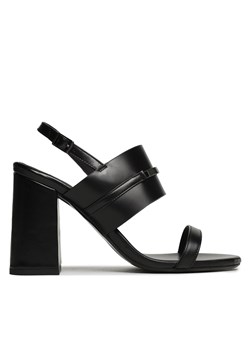 Sandały Calvin Klein Block Hl Sandal HW0HW01612 Czarny ze sklepu eobuwie.pl w kategorii Sandały damskie - zdjęcie 171203805