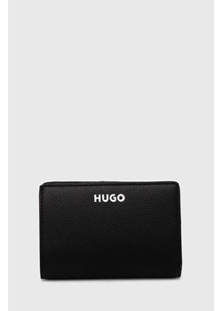 HUGO portfel damski kolor czarny ze sklepu ANSWEAR.com w kategorii Portfele damskie - zdjęcie 171204597