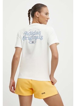 adidas Originals t-shirt Graphic Tee damski kolor beżowy IR7473 ze sklepu ANSWEAR.com w kategorii Bluzki damskie - zdjęcie 171204646