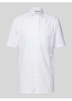 Koszula biznesowa o kroju modern fit z kieszenią na piersi model ‘Bergamo’ ze sklepu Peek&Cloppenburg  w kategorii Koszule męskie - zdjęcie 171205668