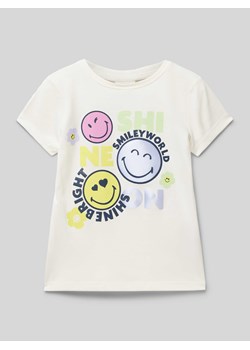 T-shirt z nadrukiem ze sloganem ze sklepu Peek&Cloppenburg  w kategorii Bluzki dziewczęce - zdjęcie 171205736