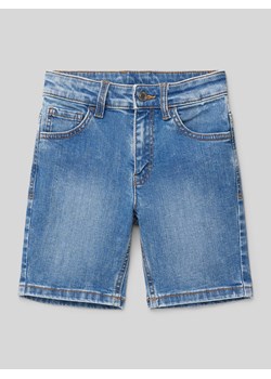 Szorty jeansowe o kroju skinny fit z 5 kieszeniami ze sklepu Peek&Cloppenburg  w kategorii Spodenki chłopięce - zdjęcie 171205738