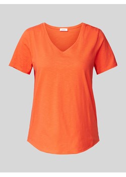 T-shirt z dekoltem w serek ze sklepu Peek&Cloppenburg  w kategorii Bluzki damskie - zdjęcie 171205808
