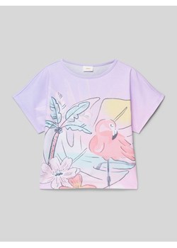 T-shirt z nadrukowanym motywem ze sklepu Peek&Cloppenburg  w kategorii Bluzki dziewczęce - zdjęcie 171205839