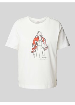 T-shirt z nadrukowanym motywem ze sklepu Peek&Cloppenburg  w kategorii Bluzki damskie - zdjęcie 171205967
