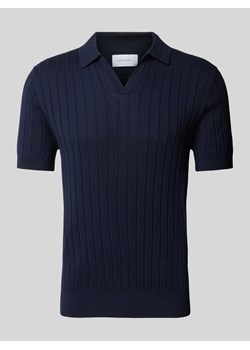 Koszulka polo z fakturowanym wzorem ze sklepu Peek&Cloppenburg  w kategorii T-shirty męskie - zdjęcie 171206145