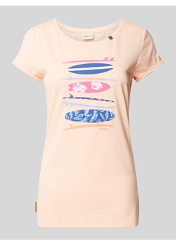 T-shirt z nadrukowanym motywem ze sklepu Peek&Cloppenburg  w kategorii Bluzki damskie - zdjęcie 171206258