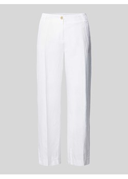 Lniane spodnie z efektem melanżu model ‘MAINE’ ze sklepu Peek&Cloppenburg  w kategorii Spodnie damskie - zdjęcie 171206419
