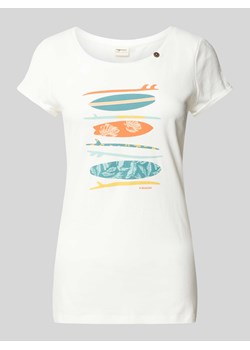 T-shirt z nadrukowanym motywem ze sklepu Peek&Cloppenburg  w kategorii Bluzki damskie - zdjęcie 171206525