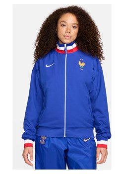 Damska kurtka piłkarska Nike Dri-FIT FFF Strike (wersja domowa) - Niebieski ze sklepu Nike poland w kategorii Kurtki damskie - zdjęcie 171206716