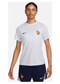Damska przedmeczowa koszulka piłkarska Nike Dri-FIT FFF Academy Pro (wersja wyjazdowa) - Niebieski ze sklepu Nike poland w kategorii Bluzki damskie - zdjęcie 171206727