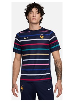Męska przedmeczowa koszulka piłkarska Nike Dri-FIT FFF Academy Pro (wersja domowa) - Niebieski ze sklepu Nike poland w kategorii T-shirty męskie - zdjęcie 171206737