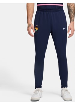 Męskie spodnie piłkarskie z dzianiny Nike Dri-FIT FFF Strike - Niebieski ze sklepu Nike poland w kategorii Spodnie męskie - zdjęcie 171206758