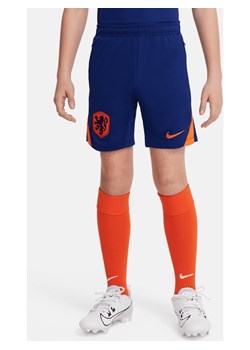 Dzianinowe spodenki piłkarskie dla dużych dzieci Nike Dri-FIT Holandia Strike - Niebieski ze sklepu Nike poland w kategorii Spodenki chłopięce - zdjęcie 171206769