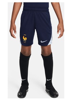 Dzianinowe spodenki piłkarskie dla dużych dzieci Nike Dri-FIT FFF Strike - Niebieski ze sklepu Nike poland w kategorii Spodenki chłopięce - zdjęcie 171206798