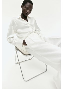 H & M - Bluzka z dekoltem w serek - Biały ze sklepu H&M w kategorii Bluzki damskie - zdjęcie 171206835