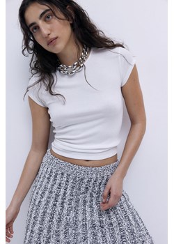 H & M - Dopasowany T-shirt - Biały ze sklepu H&M w kategorii Bluzki damskie - zdjęcie 171206847