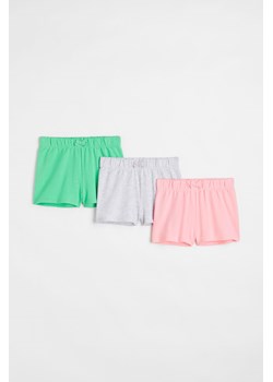 H & M - Bawełniane szorty 3-pak - Zielony ze sklepu H&M w kategorii Spodenki dziewczęce - zdjęcie 171206856