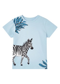 THE STRIPED CAT Koszulka w kolorze błękitnym ze sklepu Limango Polska w kategorii Bluzki dziewczęce - zdjęcie 171208899