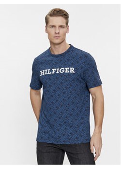 Tommy Hilfiger T-Shirt Monogram MW0MW32600 Granatowy Regular Fit ze sklepu MODIVO w kategorii T-shirty męskie - zdjęcie 171211928