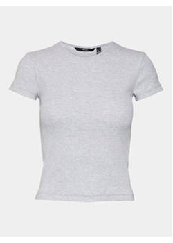 Vero Moda T-Shirt Chloe 10306894 Szary Tight Fit ze sklepu MODIVO w kategorii Bluzki damskie - zdjęcie 171211965