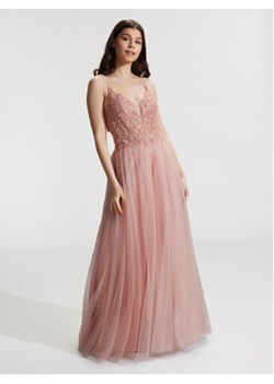 Swing Sukienka wieczorowa 5AG017HK Różowy Slim Fit ze sklepu MODIVO w kategorii Sukienki - zdjęcie 171212255