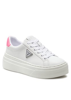 Guess Sneakersy FLGAMA ELE12 Biały ze sklepu MODIVO w kategorii Buty sportowe damskie - zdjęcie 171212328