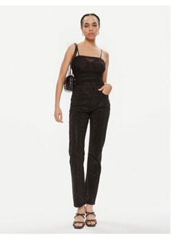 Guess Spodnie materiałowe Girly W4RA16 WFXDA Czarny Slim Fit ze sklepu MODIVO w kategorii Spodnie damskie - zdjęcie 171212495
