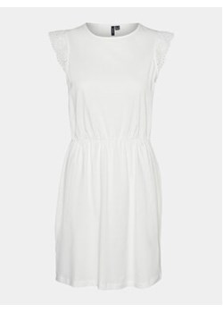 Vero Moda Sukienka letnia Emily 10305216 Biały Regular Fit ze sklepu MODIVO w kategorii Sukienki - zdjęcie 171212537
