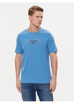 Tommy Hilfiger T-Shirt Track Graphic MW0MW34429 Niebieski Regular Fit ze sklepu MODIVO w kategorii T-shirty męskie - zdjęcie 171212756