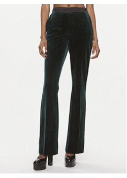 KARL LAGERFELD Spodnie materiałowe 240W1004 Zielony Regular Fit ze sklepu MODIVO w kategorii Spodnie damskie - zdjęcie 171212795