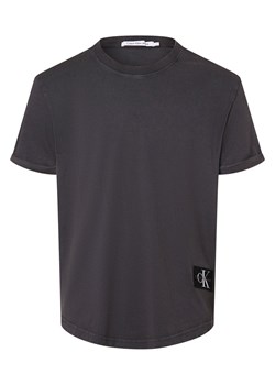 Calvin Klein Jeans Koszulka męska Mężczyźni Bawełna antracytowy jednolity ze sklepu vangraaf w kategorii T-shirty męskie - zdjęcie 171213608