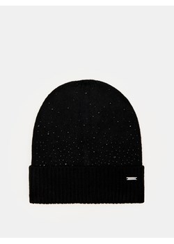 Mohito - Czarna czapka - czarny ze sklepu Mohito w kategorii Czapki zimowe damskie - zdjęcie 171215765