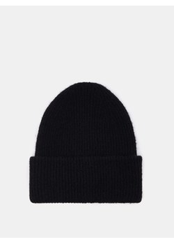 Mohito - Dzianinowa czarna czapka - czarny ze sklepu Mohito w kategorii Czapki zimowe damskie - zdjęcie 171215798