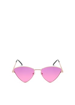 Cropp - Różowe okulary przeciwsłoneczne - różowy ze sklepu Cropp w kategorii Okulary przeciwsłoneczne damskie - zdjęcie 171215885