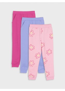 Sinsay - Spodnie dresowe 3 pack - wielobarwny ze sklepu Sinsay w kategorii Spodnie dziewczęce - zdjęcie 171216626