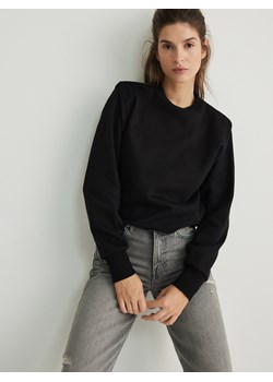 Reserved - Bluza z poduszkami na ramionach - czarny ze sklepu Reserved w kategorii Bluzy damskie - zdjęcie 171217038