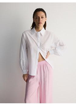 Reserved - Koszula z bawełny - biały ze sklepu Reserved w kategorii Koszule damskie - zdjęcie 171217119