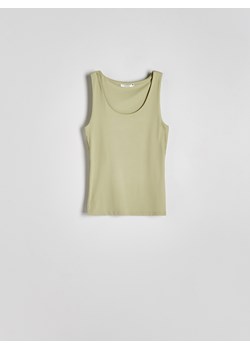 Reserved - Gładki top - jasnozielony ze sklepu Reserved w kategorii Bluzki damskie - zdjęcie 171217258