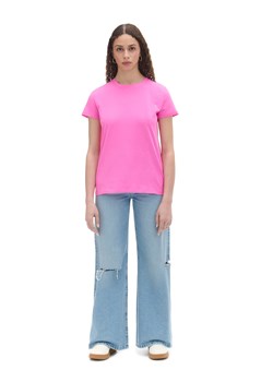 Cropp - Różowy T-shirt - różowy ze sklepu Cropp w kategorii Bluzki damskie - zdjęcie 171218976