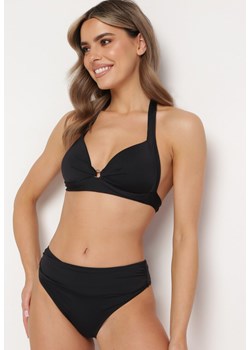 Czarne Bikini z Usztywnianym Biustonoszem Wiązanym na Szyi i Plecach Majtki Typu Figi Olilasa ze sklepu Born2be Odzież w kategorii Stroje kąpielowe - zdjęcie 171220146