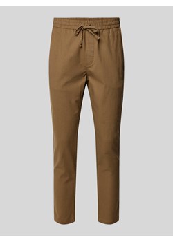 Spodnie o kroju tapered fit z dodatkiem streczu model ‘LINUS’ ze sklepu Peek&Cloppenburg  w kategorii Spodnie męskie - zdjęcie 171220285