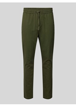 Spodnie o kroju tapered fit z dodatkiem streczu model ‘LINUS’ ze sklepu Peek&Cloppenburg  w kategorii Spodnie męskie - zdjęcie 171220298