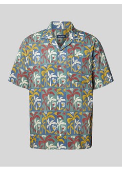 Koszula casualowa o kroju tailored fit z kołnierzem z połami ze sklepu Peek&Cloppenburg  w kategorii Koszule męskie - zdjęcie 171220319